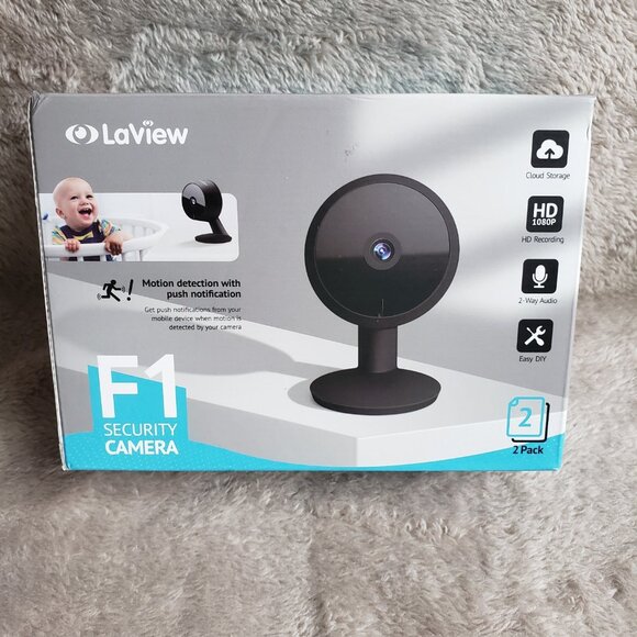 (New) LaView Indoor Home Security Camera HD 1080P (2 Pack)